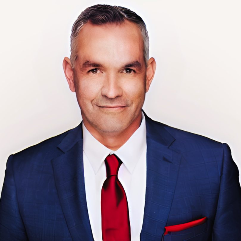 mike red tie